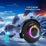 XERATH hoverboard with Bluetooth Speaker,hooverboard LED Light & Science Fiction Design,hoverboards for a 7-12 year old on UL2272 standard,self balancing scooters - Image 3