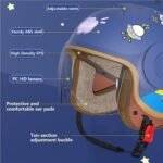 Retro Kids 3/4 Motorcycle Half Helmet,DOT Approved Toddler Vintage Open Face Electric Scooter Go-Kart Dirt-Bike ATV Youth Child Moped Bicycle Helmets for 2-14 Years Old - Image 3