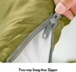 Double Sleeping Bag for Adults Men Women, XL Queen Size Two Person Sleeping Bag for All Season Camping Hiking Backpacking 2 Person Sleeping Bags for Cold Weather & Warm - Image 5