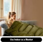 Double Sleeping Bag for Adults Men Women, XL Queen Size Two Person Sleeping Bag for All Season Camping Hiking Backpacking 2 Person Sleeping Bags for Cold Weather & Warm - Image 6