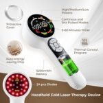 Dog Cold Laser Therapy Device for Pets, Near Red Light Therapy for Cat Hip Joint, 8*808nm+16*650nm, Pain Relief and Muscle Relax, Horse Puppy Infrared Machine at Home Accelerate Healing Equine - Image 3