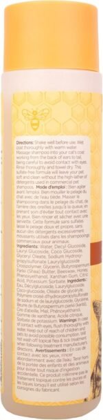 Burt's Bees for Pets Hypoallergenic Cat Shampoo with Shea Butter and Honey - A Gentle Kitten Shampoo for Indoor Cats with Dry & Itchy Skin, Sensitive Skin, Cat Bathing Supplies, 10 Fl Oz - Image 3