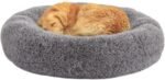 Calming Dog Beds for Large Dogs, Faux Fur Donut Cuddler Dog Bed, Round Fluffy Pillow, Washable Pet Bed for Dogs Up to 80Lbs, 36inch - Image 6