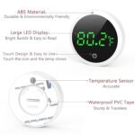 LOFICOPER Aquarium Thermometer, Digital Fish Tank Thermometer, Stick-on Reptile Thermometer with LED Touch Screen, Battery, for Fish, Aquatic Pets, Axolotl, Turtle, ℉ - Image 5