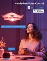 Lepro B2 AI Smart Light Bulbs - 1100LM WiFi & Bluetooth RGBWW Color Changing LED Bulb, Works with Alexa & Google Assistant, Personalized Al Lighting Designer, AI Voice Control, 2.4GHz Only, 2 Pack - Image 5