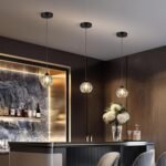 Crystal Chandeliers for Dining Room Lights Fixture Over Table, 3 Pack Black Modern Pendant Light Fixture，Crystal Pendant Lighting for Kitchen Island Bathroom Bar - Image 4