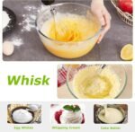 Bonsenkitchen 4-in-1 Immersion Blender Handheld, 20 Speeds Hand Blender with Turbo Mode, Stainless Steel Blade, Egg Whisk, Beaker & Chopper Bowl, Stick Mixer for Soup, Smoothie, Puree, Baby Food - Image 5