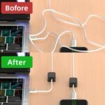 8 Pack Cord Organizer Holder,Costop Strong Adhesive Desk Cable Management Magnetic Easy Open,Organize Phone Charging Cords Wire Holder Organizer Neatly for Home,Office,Car,Desk,Nightstand - Image 5