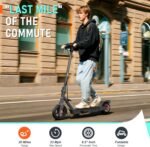TST Electric Scooter,500W/700W Peak Motor,15/30 Miles Range,18/23 Mph,Foldable E-Scooter with App Control,Last 1 Miles Adult Scooter for Commuting - Image 3