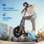TST Electric Scooter,500W/700W Peak Motor,15/30 Miles Range,18/23 Mph,Foldable E-Scooter with App Control,Last 1 Miles Adult Scooter for Commuting - Image 5