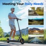 TST Electric Scooter,500W/700W Peak Motor,15/30 Miles Range,18/23 Mph,Foldable E-Scooter with App Control,Last 1 Miles Adult Scooter for Commuting - Image 8