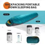 Naturehike 0 Degree Down Mummy Sleeping Bag for Adults, 650FP Cold Weather Backpacking Sleeping Bag with RDS Down, 12.5-38.8℉ Sleeping Bags for Camping, Hiking, 2025 Model - Image 6