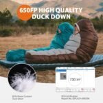 Naturehike 0 Degree Down Mummy Sleeping Bag for Adults, 650FP Cold Weather Backpacking Sleeping Bag with RDS Down, 12.5-38.8℉ Sleeping Bags for Camping, Hiking, 2025 Model - Image 7