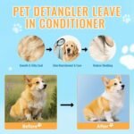 8 in-1 Dog Grooming Kit - Supplies for Short and Long Hair Dogs & Cats, Dog Brushes for Grooming, Dematting Comb for Pet, Bath Brush, Flea Comb, Pet Donditioner, Set in Blue - Image 9