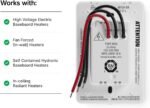 Mysa Smart Thermostat LITE - Line Voltage Electric Baseboard Heater Thermostat 120V/240V | DIY Install | HomeKit, Alexa, Google | Wi-Fi Programmable | App Control - Image 4