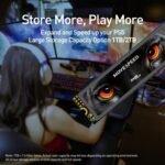 MOVE SPEED HB7450 4TB Internal Solid State Drive for PS5 with Heatsink TLC NAND, PCIe 4.0 NVMe M.2 SSD- Up to 7450MB/s, 3D NAND Storage Expansion Compatible with PS5, Laptops and Desktops - Image 3