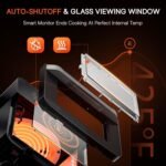 Nuwave Brio 15.5Qt 10-IN-1 Air Fryer Rotisserie Oven, XL Family Size, Even & Crisp AirFry, Reheat, Roast, Dehydrate for Quick Meals, 50°-425°F Control, 100 Presets & 50 Memory, Dishwasher-Safe, 1800W - Image 9