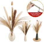 65PCS Pampas Grass Decor, Including pompas Floral, Reed Dried Grass and Bunny Tails Dried Flowers, Natural Dried Pampas Grass Bouquet for Boho Decor Wedding, Home Decoration - Image 5