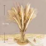 65PCS Pampas Grass Decor, Including pompas Floral, Reed Dried Grass and Bunny Tails Dried Flowers, Natural Dried Pampas Grass Bouquet for Boho Decor Wedding, Home Decoration - Image 6