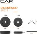 CAP Barbell 40-Pound Adjustable Cement Dumbbell Set – Versatile Vinyl Coated Weights for Home Gym Excellence - Image 5
