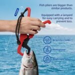 Fishing Kit,Filleting Knife,Hook Remover,Fish Grip, Line Cutter,Fishing Scale, Pliers with Lanyards,Not Include Batteries - Image 3
