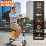 Electric Scooter for Adults, 350W/500W Motor, 16-22 Miles Range, 8.5"/10" Solid Tires, Dual Braking & Suspension, Folding Portable Commuting E-Scooter with App - Image 3