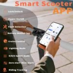 Electric Scooter for Adults, 350W/500W Motor, 16-22 Miles Range, 8.5"/10" Solid Tires, Dual Braking & Suspension, Folding Portable Commuting E-Scooter with App - Image 5