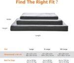 Amazon Basics Dog Bed with Cooling Gel Memory Foam, Pressure-Relief Support for Dogs up to 50lbs, Non-Slip Bottom, Machine Washable Cover, Large Sized (35" x 22"), Grey - Image 5