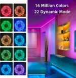 50FT Smart LED Strip Lights, Sync to Music with 40 Key Remote Controller，Lighting Strips with App Control LED Lights for Bedroom,Christmas Lights decration (Multi-Colored, 50FT) - Image 3