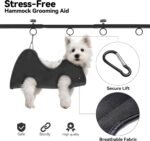 Adjustable Dog Grooming Arm for Table: 42'' Height, 27''–39'' Width, Clamp Fits Up to 2.76'', with Hammock & 2 Nooses – Portable Pet Grooming Station for Nail Trimming, Cats & Dogs at Home - Image 4