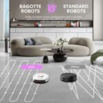 Bagotte Robot Vacuum and Mop, Robotic Vacuum Cleaner with Self Emptying Station for 60 Days, 5000Pa Suction, LiDAR Navigation, No-Go Zones,Wi-Fi/App/Alexa Control, for Carpets & Hard Floors - Image 6