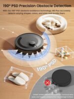 Lefant LiDAR Robot Vacuum and Mop Combo,75-Days Self-Emptying,6000Pa Powerful Scution,Multi-Floor Mapping, No-Go Zones,140 Min Runtime,2.4G/5G WiFi/Alexa/APP/iWatch,M2 Plus Black - Image 6