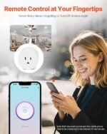 VEVOR Smart Plug, WiFi Smart Outlet Compatible with Alexa and Google Home, WiFi Plugs with Scheduling, App Control & Timer Function, 2.4GHz Wi-Fi Only, 15Amp, No Hub Required, White (4 Pack) - Image 5