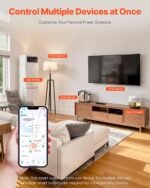 VEVOR Smart Plug, WiFi Smart Outlet Compatible with Alexa and Google Home, WiFi Plugs with Scheduling, App Control & Timer Function, 2.4GHz Wi-Fi Only, 15Amp, No Hub Required, White (4 Pack) - Image 6