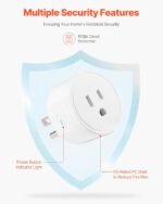 VEVOR Smart Plug, WiFi Smart Outlet Compatible with Alexa and Google Home, WiFi Plugs with Scheduling, App Control & Timer Function, 2.4GHz Wi-Fi Only, 15Amp, No Hub Required, White (4 Pack) - Image 7