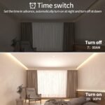 COB LED Strip Lights 100ft,3000K DC 24V Dimmable Warm White Flexible LED Rope Lights for Bedroom,with Remote and app Control LED Lights Strip for Living Room, Shelf, Cabinet - Image 8