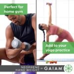 Gaiam Neoprene Dumbbell Hand Weight (Sold in Singles) – Non-Slip Free Weight for Home Gym, Fitness & Strength Training – Durable Exercise Dumbbell for Women & Men - Image 7