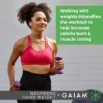 Gaiam Neoprene Dumbbell Hand Weight (Sold in Singles) – Non-Slip Free Weight for Home Gym, Fitness & Strength Training – Durable Exercise Dumbbell for Women & Men - Image 8