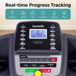 SereneLife Electric Folding Treadmill Exercise Machine - Smart Compact Digital Fitness Treadmill Workout Trainer w/Bluetooth App Sync, Manual Incline Adjustment, for Walking, Running, Gym - Image 4