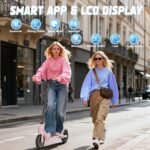 Electric Scooter for Adults, Folding Commuter Kids E-Scooter, 350W Motor, 8.5” Tires, 16–19 MPH, 19–21 Miles Range, Dual Brake, App Control, Lightweight Scooter for Teens - Image 3