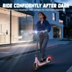 Electric Scooter for Adults, Folding Commuter Kids E-Scooter, 350W Motor, 8.5” Tires, 16–19 MPH, 19–21 Miles Range, Dual Brake, App Control, Lightweight Scooter for Teens - Image 5