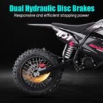 KOOZ HP115E Electric Dirt Bike Ebike for Kids and Teens, 40 MPH 60V 2000W (Max 3000W) Offroad Motorcycle with 14"/12" Tires, Hydraulic Brakes, Ideal for Offroad Riding (40 MPH Red) - Image 8