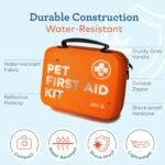 Cat & Dog First Aid Kit for Car - Pet Emergency Kit for Home Office Travel – Dog Camping Essentials with Digital Thermometer, Muzzle & Mini First Aid Pouch - Image 4