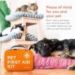 Cat & Dog First Aid Kit for Car - Pet Emergency Kit for Home Office Travel – Dog Camping Essentials with Digital Thermometer, Muzzle & Mini First Aid Pouch - Image 7