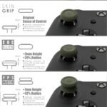 Skull & Co. Skin, CQC and FPS Thumb Grips Joystick Cap Analog Stick Cover for Xbox Controller and ROG Xbox Ally- Black, Set of 6 - Image 5