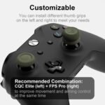 Skull & Co. Skin, CQC and FPS Thumb Grips Joystick Cap Analog Stick Cover for Xbox Controller and ROG Xbox Ally- Black, Set of 6 - Image 7