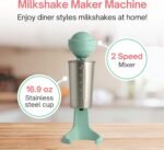 Electric Milkshake Blender & Frother Restaurant Quality Smoothie Maker Easy Clean Drink Blender with 16.9 oz. Stainless Steel Cup - Image 3