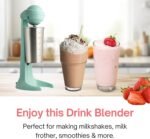 Electric Milkshake Blender & Frother Restaurant Quality Smoothie Maker Easy Clean Drink Blender with 16.9 oz. Stainless Steel Cup - Image 5