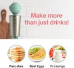 Electric Milkshake Blender & Frother Restaurant Quality Smoothie Maker Easy Clean Drink Blender with 16.9 oz. Stainless Steel Cup - Image 6