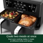 Cuisinart Dual Basket Air Fryer, Two Baskets Totals 11 QT, 4 Function Air Fryer to Air Fry, Roast, Bake & Keep Warm, Features Sync Finish & Settings, Toss Reminder, Automatic Warm Mode & Auto-Pause - Image 4